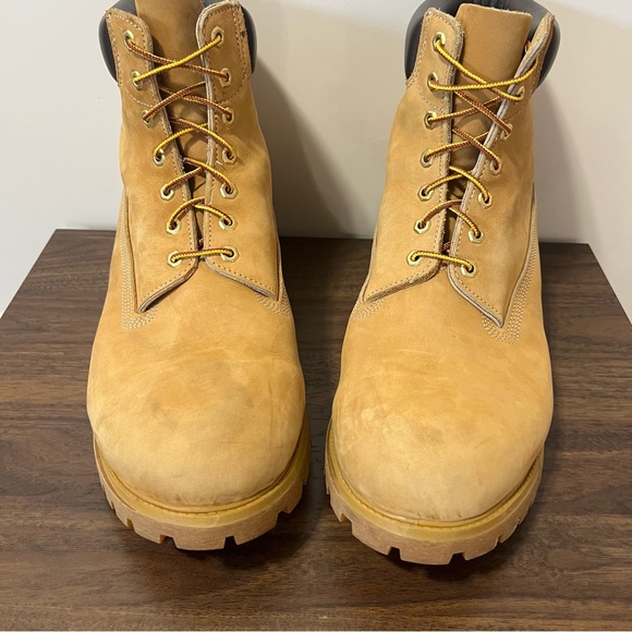 Timberland Men's 6-Inch Premium Waterproof Boot 10061 Wheat Nubuck Size 17 - Picture 5 of 12